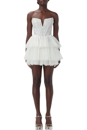 ANIYE BY Femme, Robes, Blanc, Taille: 42 FR Robe Mini Corset Noire