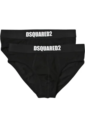 Dsquared2 Homme, Sous-vêtements, Noir, Taille: S Slips Confortables en Coton 2Pack