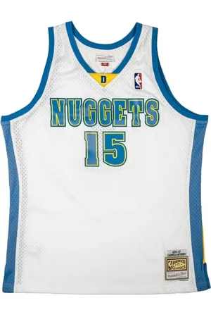 Mitchell & Ness Homme, Sport, Blanc, Taille: S Maillot Denver Nuggets Carmelo Anthony