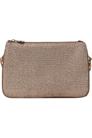 Borbonese Femme, Sacs, , Taille: ONE Size Sac à Bandoulière en Cuir Ivoire