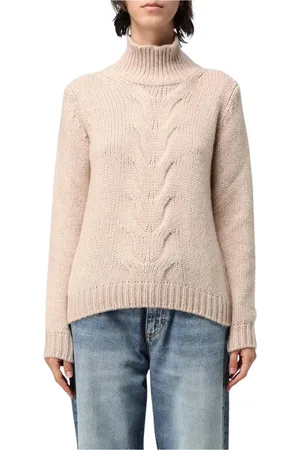 K-Way Femme, Pulls, Rose, Taille: 40 FR Pull Rose en Tricot Câblé
