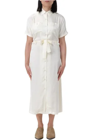 A.P.C. Femme, Robes, Rose, Taille: 36 FR Élégante Robe Chemise en Soie