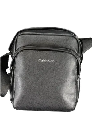 Calvin Klein Homme, Sacs, Noir, Taille: ONE Size Sac Bandoulière Homme Noir Détails Contrastés