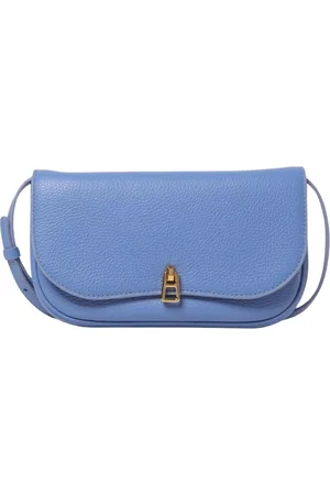 Coccinelle Femme, Sacs, Bleu, Taille: ONE Size Sac Bandoulière en Cuir Beige