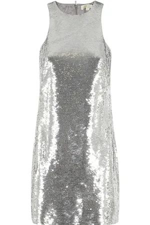 Michael Kors Femme, Robes, Gris, Taille: 40 FR Robe Argent