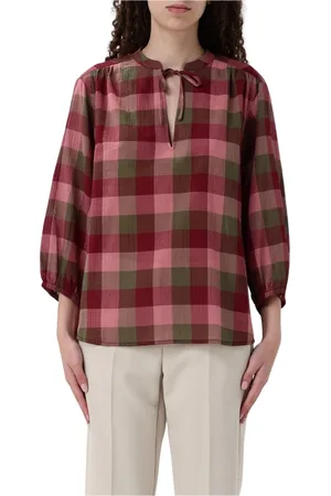 Woolrich Femme, Blouses et Chemises, Multicolore, Taille: 42 FR Pull Rose en Tricot avec Détails Côtelés