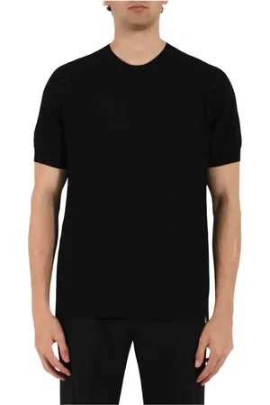 Patrizia Pepe Homme, Tops, Noir, Taille: XL Slim Fit Filo T-shirt