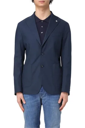 Manuel Ritz Homme, Vestes, Bleu, Taille: S Blazer Élégant Beige