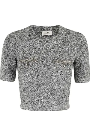 Elisabetta Franchi Femme, Pulls, Noir, Taille: 38 FR Pull Tricoté