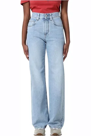 Brunello Cucinelli Femme, Jeans, Bleu, Taille: 40 FR Jean Large Bleu Intemporel