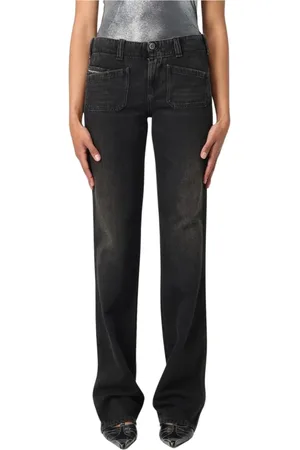 Diesel Femme, Jeans, Noir, Taille: W26 Jean Noir Straight Leg