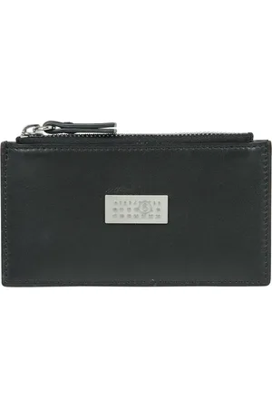 Maison Margiela Homme, Accessoires, Noir, Taille: ONE Size Petit portefeuille avec poche à fermeture éclair pour pièces
