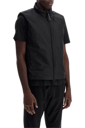 C.P. Company Homme, Vestes, Noir, Taille: S Gilet Noir Léger Veste Goggle