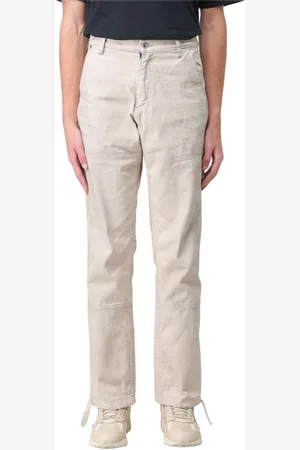Rhude Homme, Pantalons, Blanc, Taille: M Pantalon Cargo Blanc Coupe Décontractée