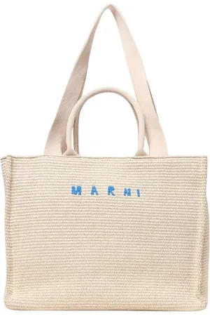 Marni Femme, Sacs, , Taille: ONE Size Sac Fourre-Tout Structuré en Paille Tissée Élégant Polyvalent