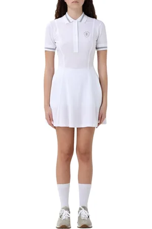 Brunello Cucinelli Femme, Robes, Blanc, Taille: 38 FR Robe de Tennis Blanche Style Élégant
