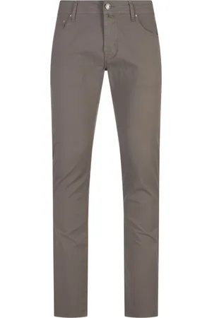 Jacob Cohen Homme, Pantalons, Gris, Taille: W34 Pantalon Gris en Coton et Élasthanne