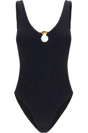 Hunza G Femme, Maillots de bain, Noir, Taille: ONE Size Maillot de Bain Élégant avec Découpe Circulaire