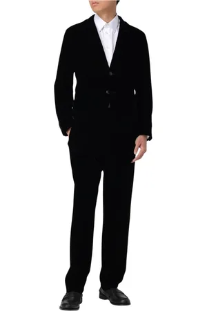 Giorgio Armani Homme, Costumes, Noir, Taille: M Blazer en Velours Noir Classique