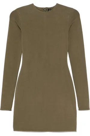 Entire Studios Femme, Robes, Vert, Taille: 40 FR Robe Mini Militaire en Coton et Spandex
