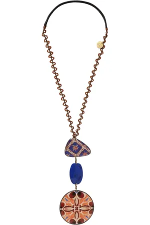 Maliparmi Femme, Accessoires, , Taille: ONE Size Collier en résine florale