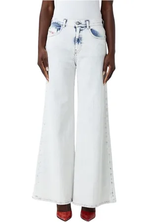 Diesel Femme, Jeans, Gris, Taille: W28 WideLeg Jeans Gris pour Femmes