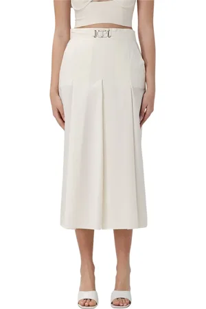 Twin-Set Femme, Jupes, Blanc, Taille: 40 FR Jupe Plissée