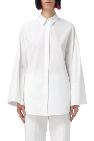 Max Mara Femme, Blouses et Chemises, Blanc, Taille: 34 FR Chemise Élégante en Popeline pour Femmes