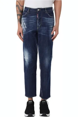Dsquared2 Femme, Jeans, Bleu, Taille: 38 FR Jeans en Denim Déchiré Élégants