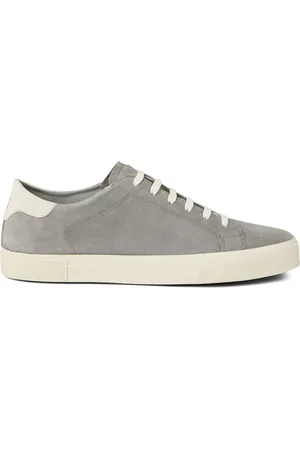 Brunello Cucinelli Homme, Chaussures, Gris, Taille: 42 EU Baskets Grise avec Logo Imprimé