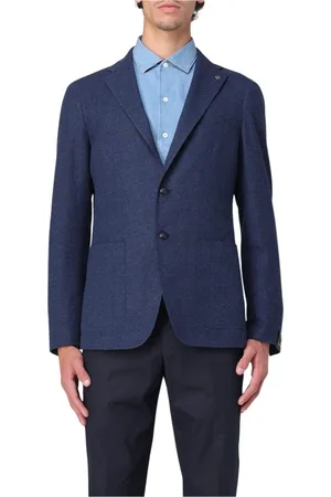 TAGLIATORE Homme, Vestes, Bleu, Taille: 5XL Blazer Sur Mesure Poches à Rabat