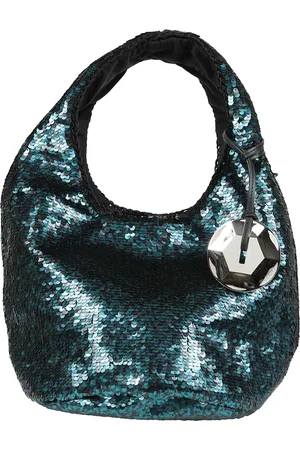 J.W.Anderson Femme, Sacs, Vert, Taille: ONE Size Sac à main Paillettes avec Charm Métallique