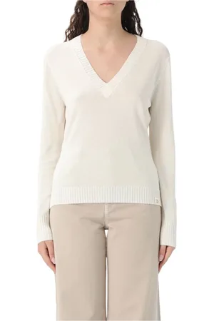 Peuterey Femme, Pulls, Blanc, Taille: 38 FR Pull Blanc Élégant Femme