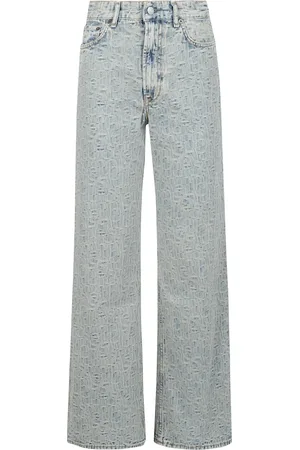 Acne Studios Femme, Jeans, Bleu, Taille: W26 L32 Jean monogramme coupe décontractée