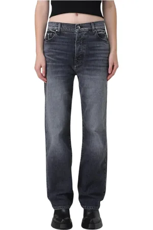 AMIRI Femme, Jeans, Noir, Taille: W25 Jean Noir Straight Leg