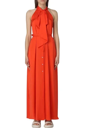 Aspesi Femme, Robes, Rouge, Taille: 38 FR Élégante Robe Chemise Soie Femme Rouge
