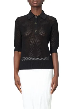 Sportmax Femme, Tops, Noir, Taille: 38 FR Pull Blanc à Câble pour Femmes