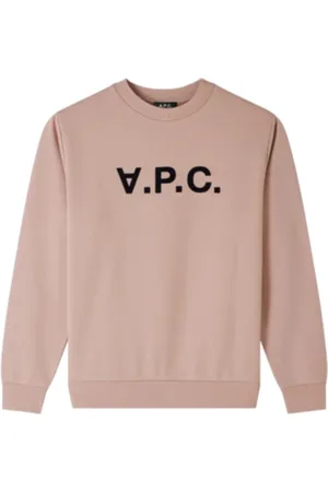 A.P.C. Homme, Sweatshirts et sweats à capuche, Rose, Taille: S Sweat Velours Unisexe