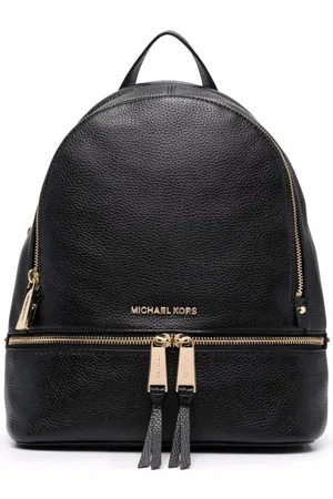 Michael Kors Femme, Sacs, Noir, Taille: ONE Size Sac à dos en cuir grainé