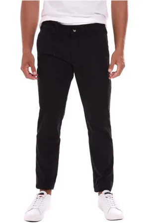Lyle & Scott Homme, Pantalons, Noir, Taille: W34 Pantalon cargo en coton stretch
