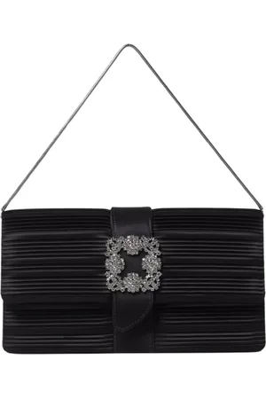 Manolo Blahnik Femme, Sacs, Noir, Taille: ONE Size Sac Pochette Bijoux Noir