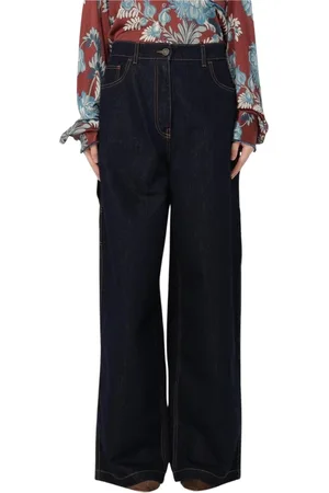 Etro Femme, Jeans, Bleu, Taille: W27 Jean Large Bleu pour Femmes