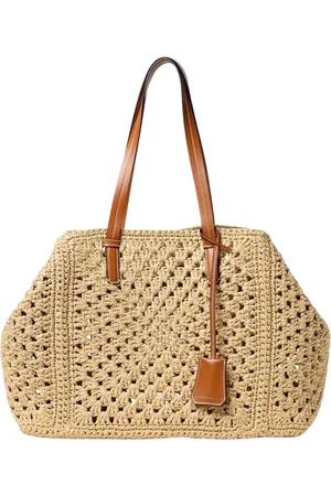 ERMANNO SCERVINO Femme, Sacs, , Taille: ONE Size Elegant Straw Tote Bag
