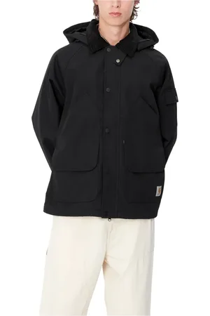 Carhartt Homme, Vestes, Noir, Taille: S Veste Clarton Noire Élégante et Fonctionnelle