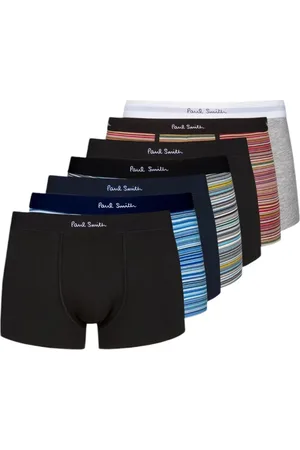 Paul Smith Homme, Sous-vêtements, Multicolore, Taille: L Boxer Briefs en Coton Rayé – Lot de Sept