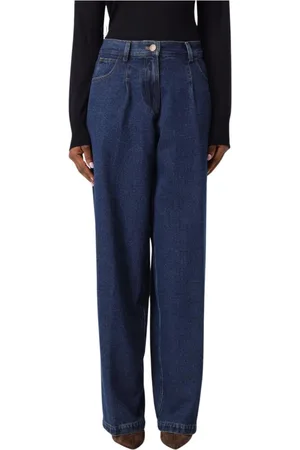 FORTE FORTE Femme, Jeans, Bleu, Taille: 40 FR Jean Large Bleu Femme