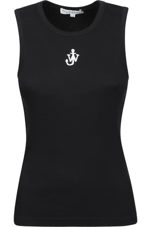 J.W.Anderson Femme, Pulls, Noir, Taille: 42 FR Débardeur Brodé