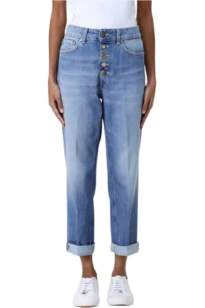 Dondup Femme, Jeans, Bleu, Taille: W24 Jean Bleu à Boutons pour Femmes