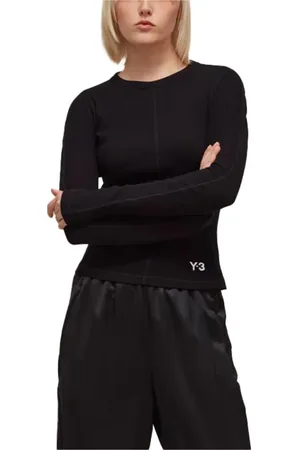 adidas Femme, Tops, Noir, Taille: 36 FR T-shirt Ajusté à Manches Longues