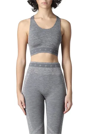 Golden Goose Femme, Tops, Gris, Taille: 42 FR Ensemble de Vêtements de Sport Gris avec Logo